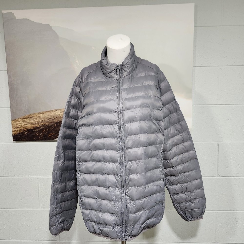 Men's Quilted Lightweight Puffer Jacket - Gray